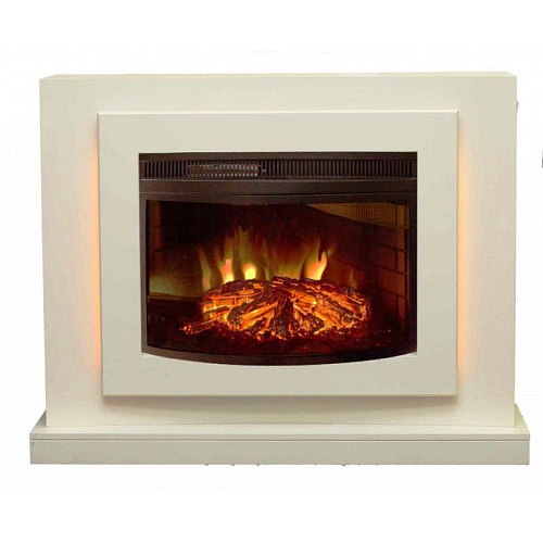 RealFlame Lucca WT очаг Firespace 25 S IR белый дуб фронтальный_1